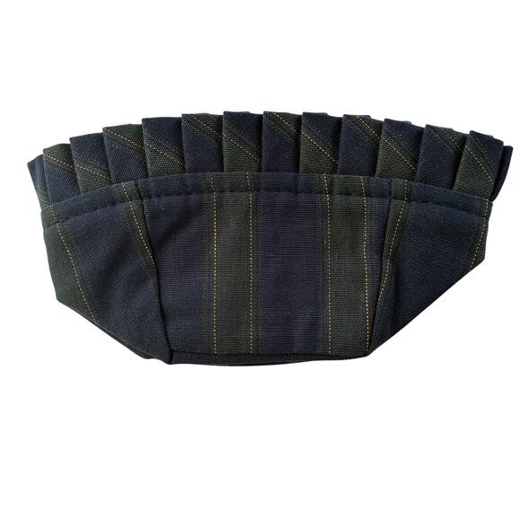 Longaberger Basket Liner Thyme Collectors Club 21776, New Navy Blue Green Stripe - Picture 2 of 6